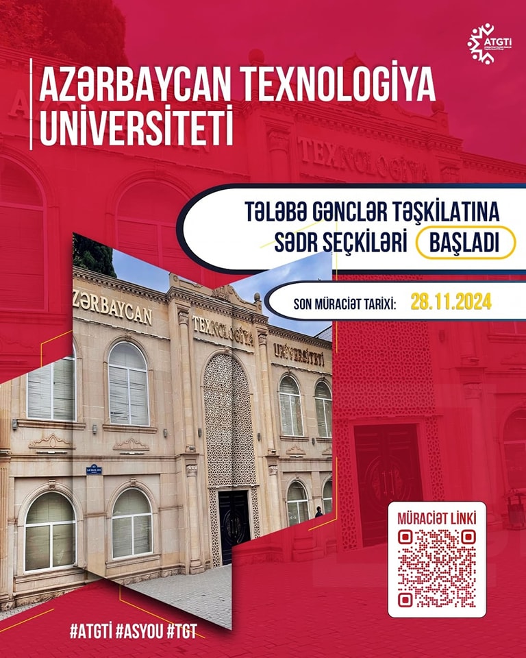 ATU Tələbə Gənclər Təşkilatı sədr seçkilərinə start verir