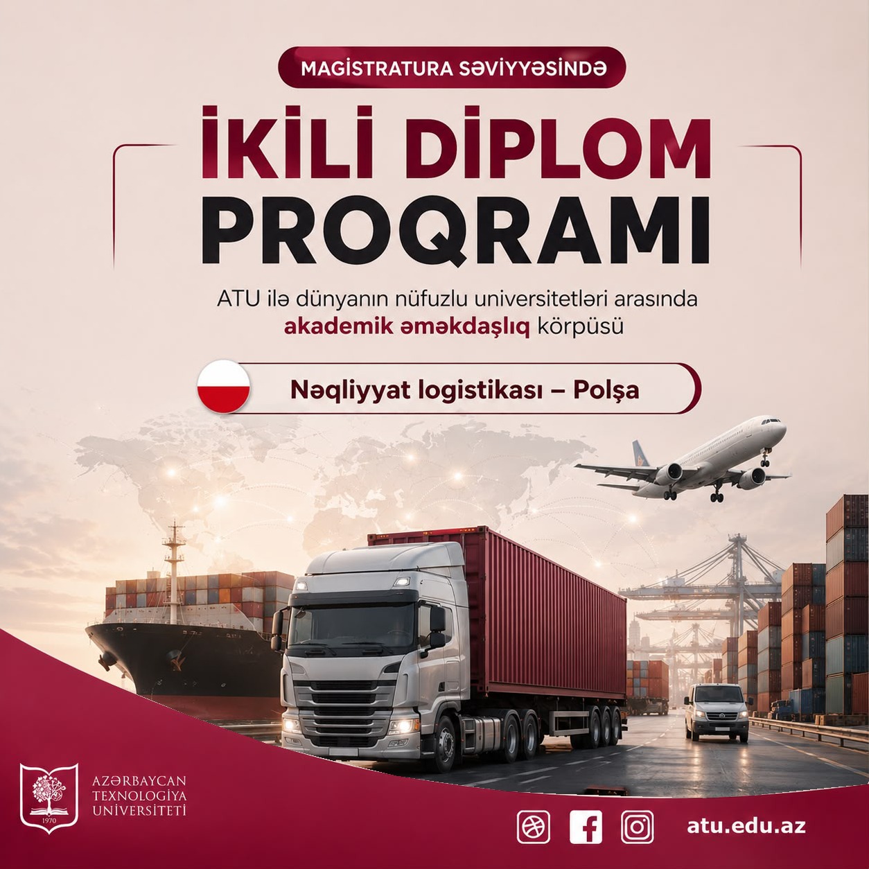 "Nəqliyyat logistikası" ixtisası üzrə ikili diplom magistr proqramı