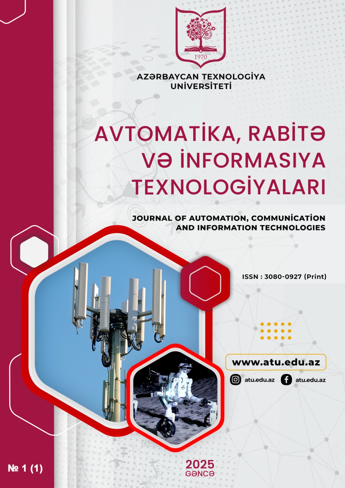 "Avtomatika, rabitə və informasiya texnologiyaları” adlı elmi jurnalının ilk nömrəsi işıq üzü görüb