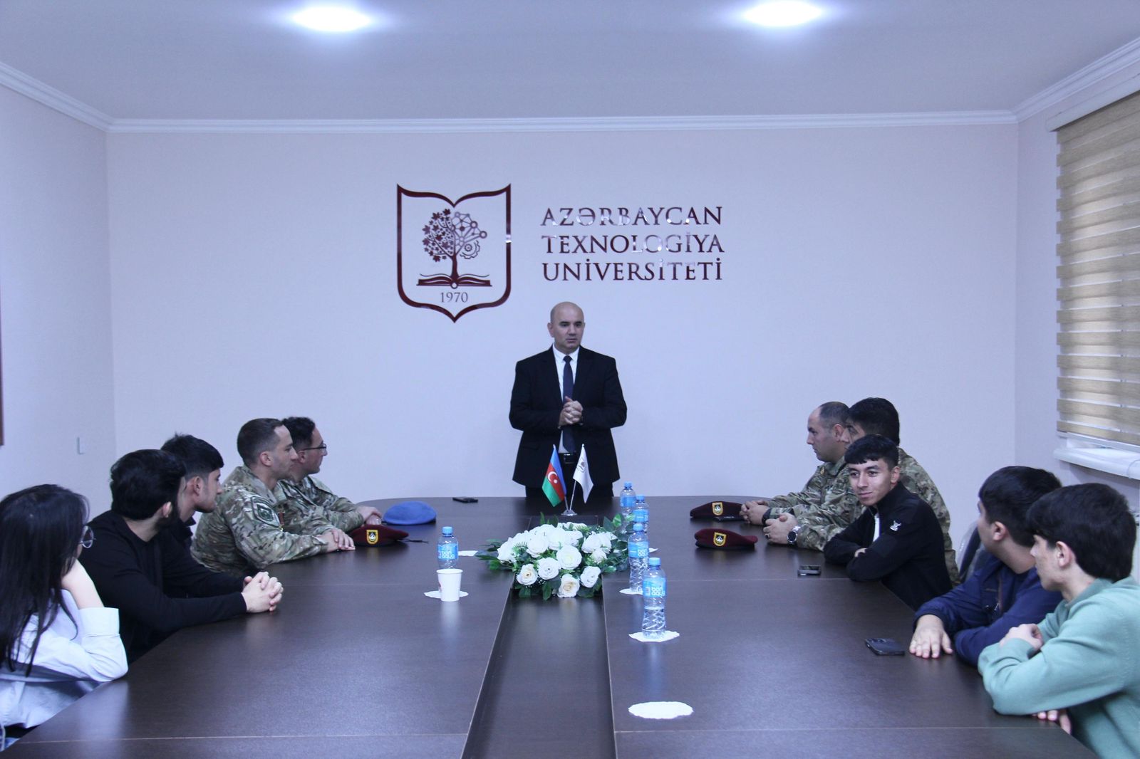 Azərbaycan Texnologiya Universitetində Zəfərin 5 illiyi çərçivəsində vətənpərvərlik mövzusunda görüş keçirilib