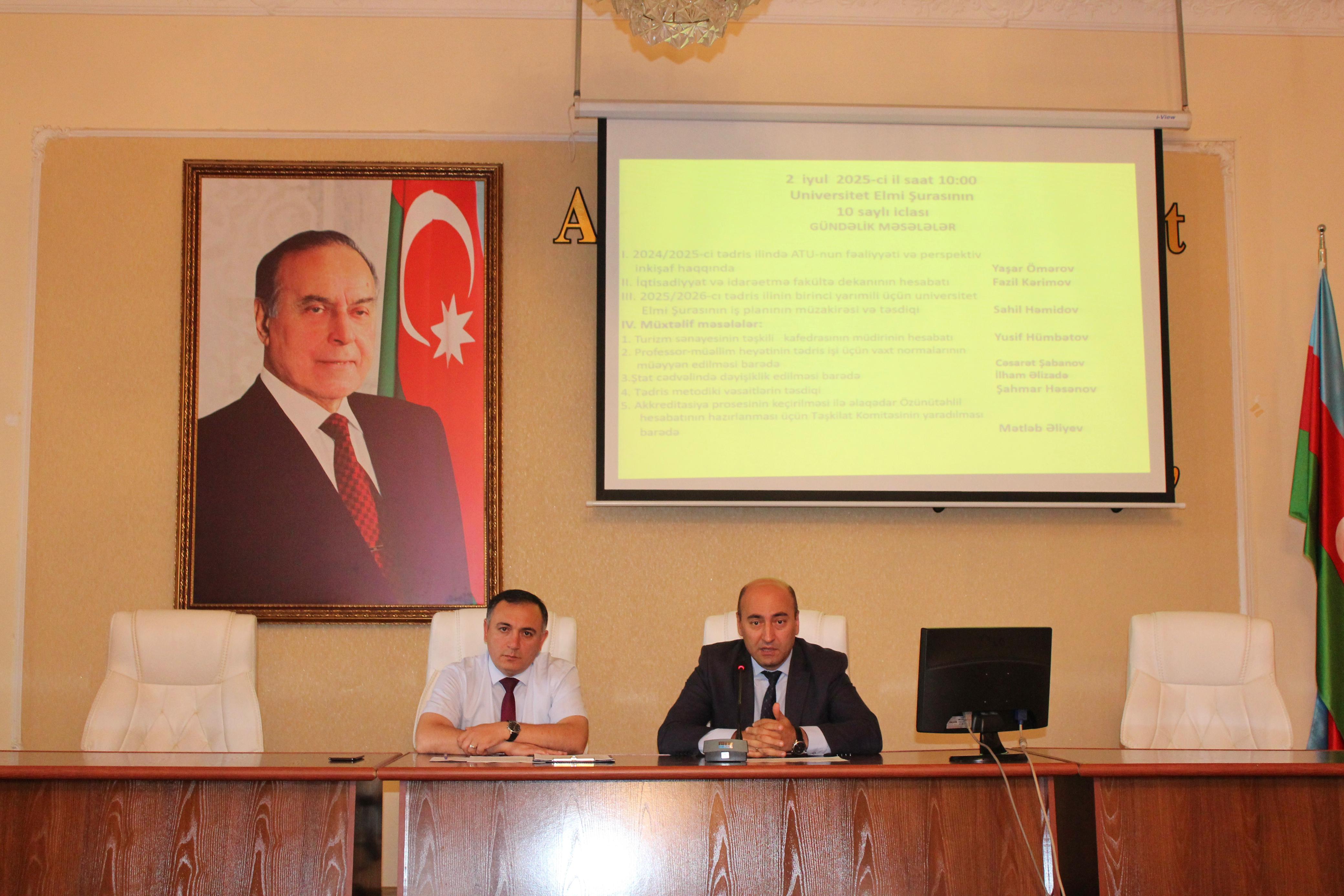 Elmi Şuranın son iclası keçirilib