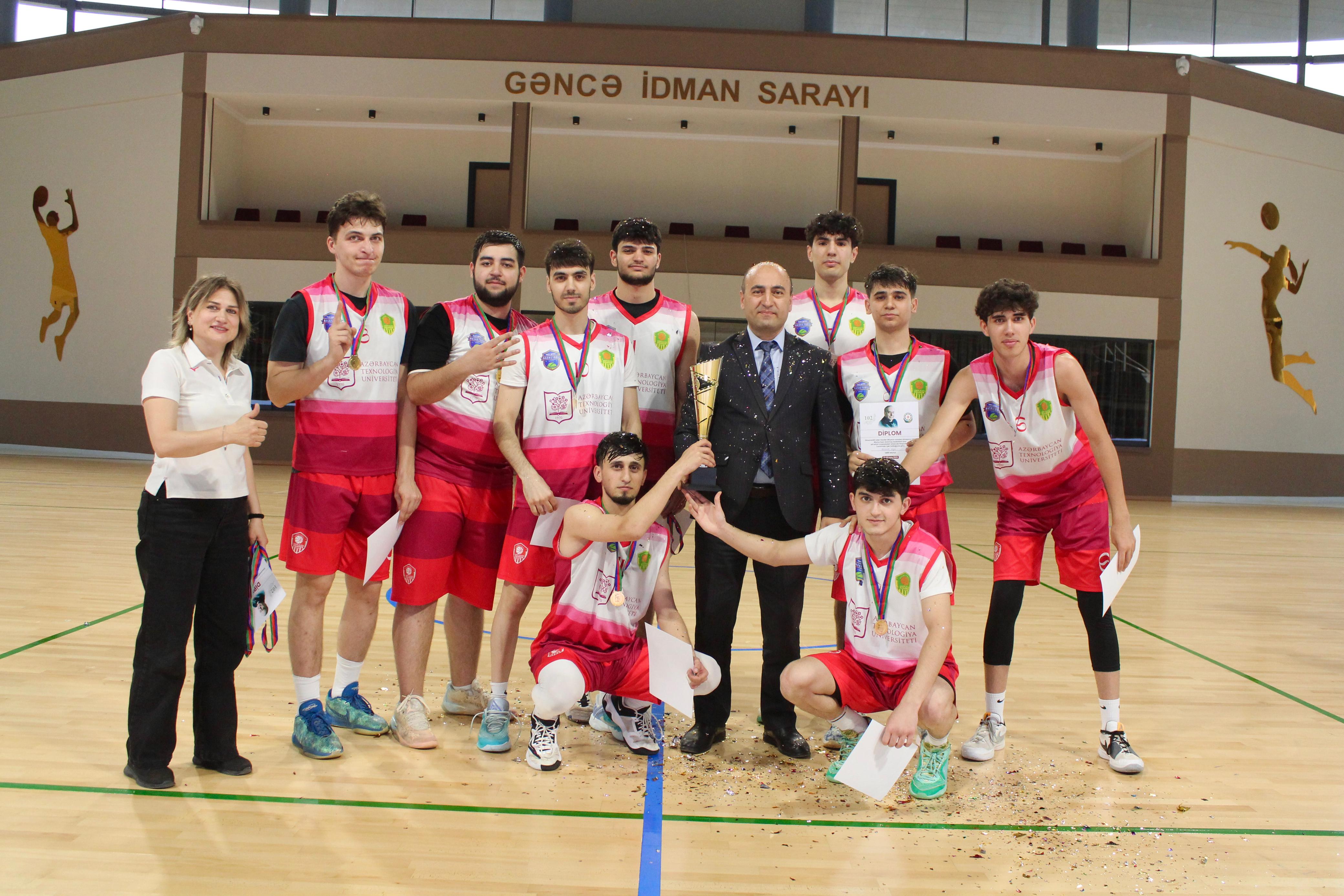 Azərbaycan Texnologiya Universitetinin komandası universitetlərarası basketbol turnirinin qalibi oldu
