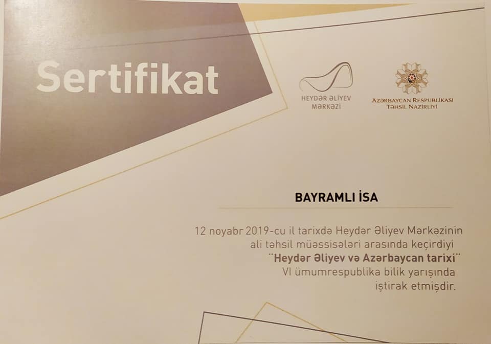 “Heydər Əliyev və Azərbaycan tarixi” adlı bilik yarışı keçirilib