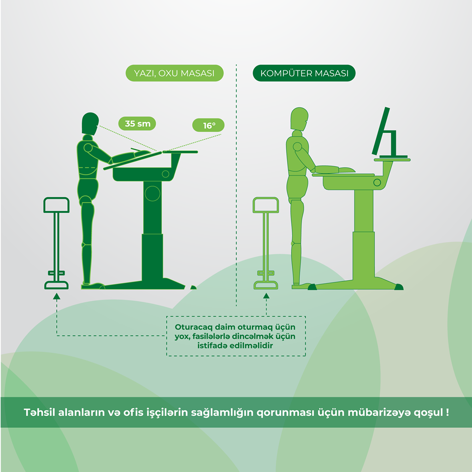 Oturaq təlim prosesləri və iş şəraiti sağlamlığı zədələyir!