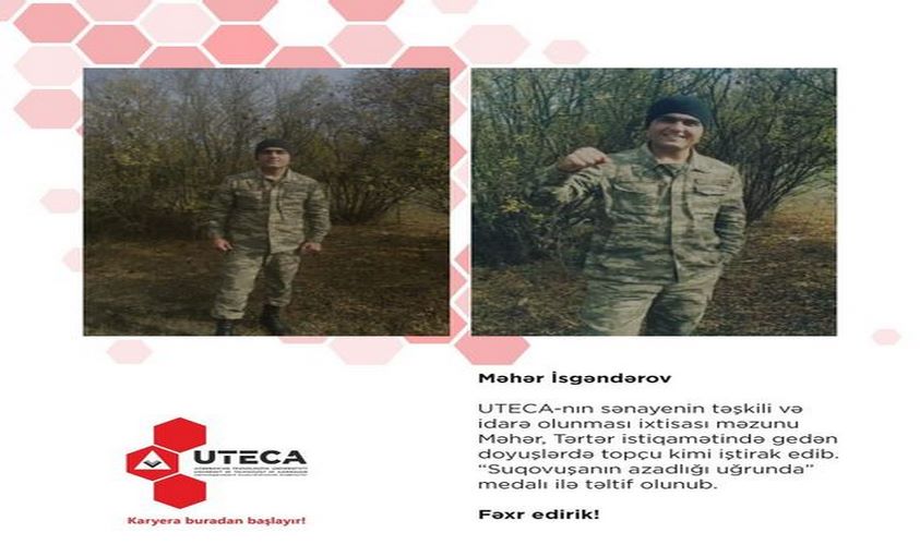 Məzunumuz “Suqovuşanın azadlığı uğrunda” medalı ilə təltif olunub