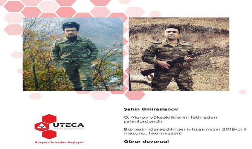 Tələbəmiz Şahin Əmiraslanov