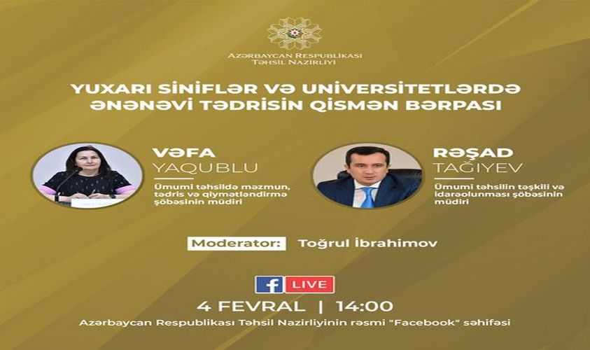 Ənənəvi dərslər nə vaxt başlayır?