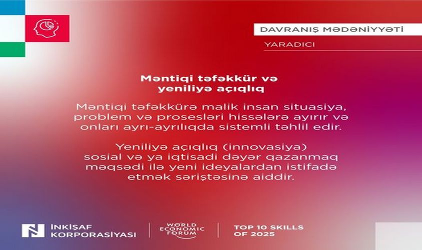 DİF: Məntiqi təfəkkürə malik insan daha bacarıqlı olur