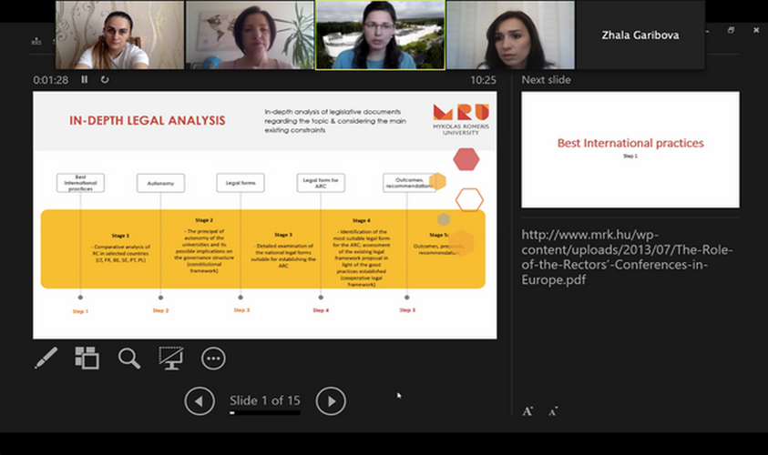 “Azərbaycanda Rektorlar Konfransının Yaradılması” layihəsinin  ilk seminar keçirilib