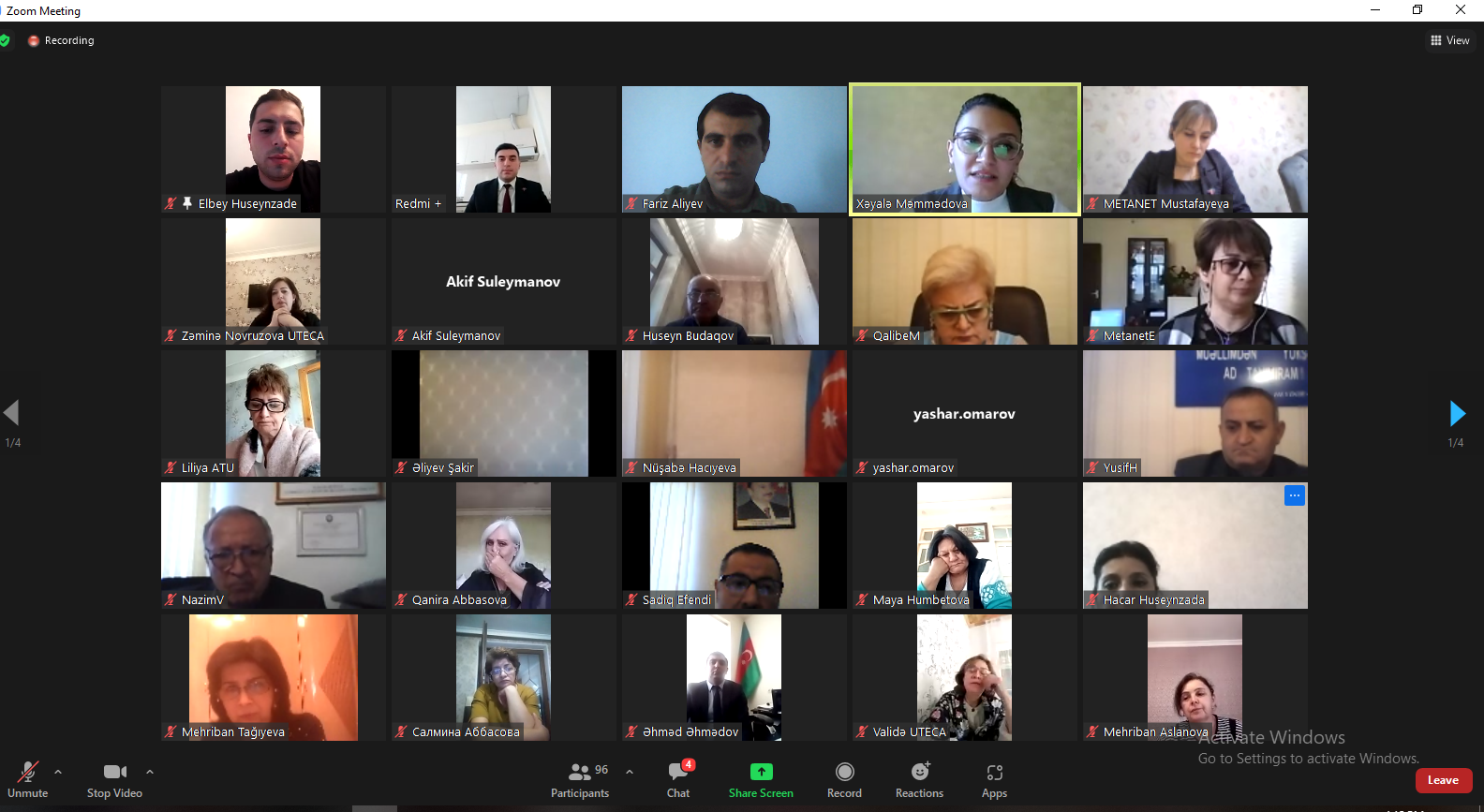 27 Sentyabr - Anım Gününə həsr edilmiş vebinar keçirilib