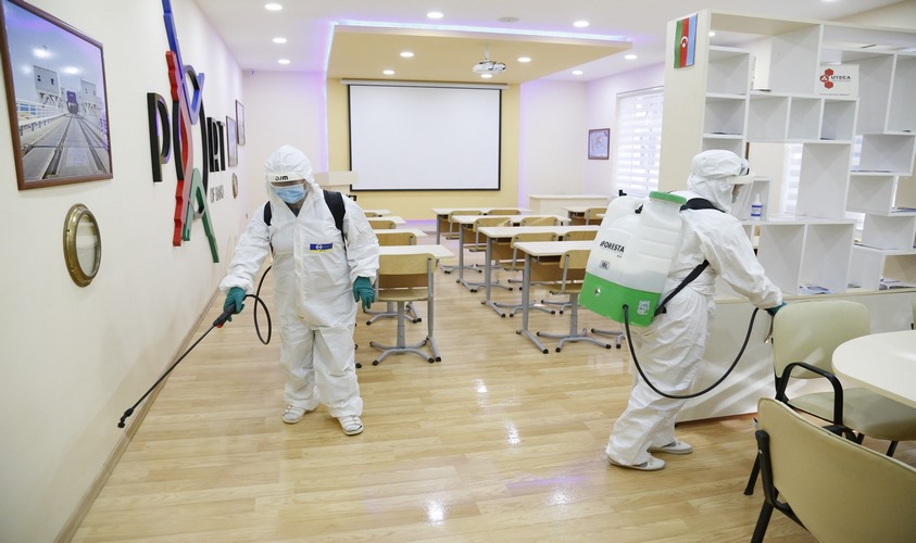 Azərbaycan Texnologiya Universitetində dezinfeksiya işləri aparılıb