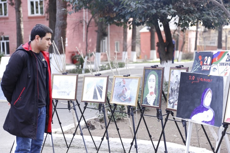 Azərbaycan Texnologiya Universitetində 20 yanvar faciəsinin ildönümü qeyd edilib