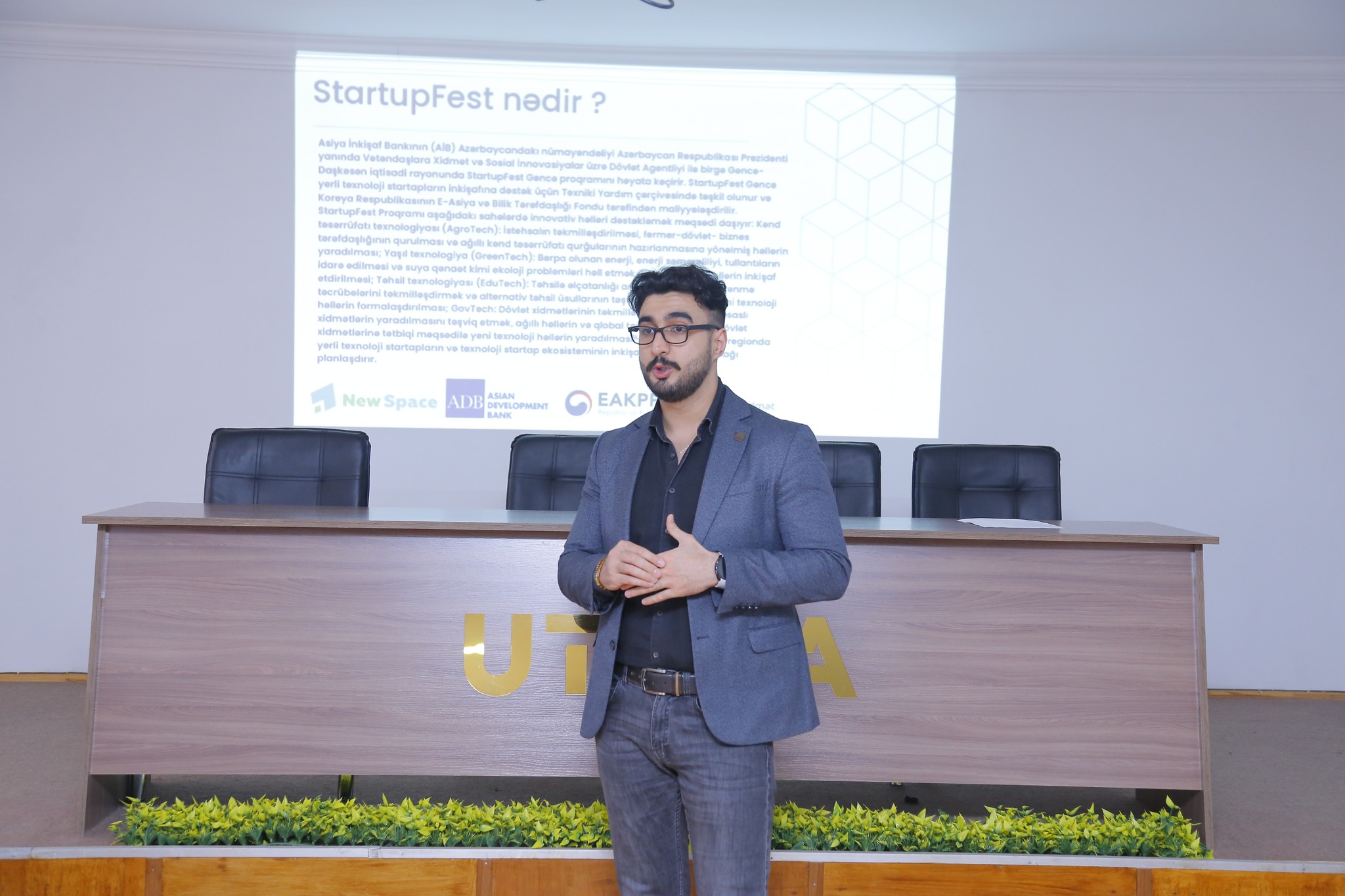 Azərbaycan Texnologiya Universitetində Texnoloji startapların təşviqi layihəsi ilə bağlı məlumatlandırma günü keçirilib